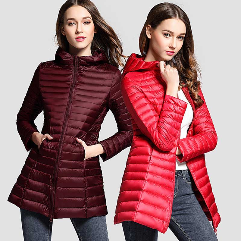 Women Winter Coats Puffer Jacket Down Coat Fall/Winter Lightweight Down Jacket Women Hooded Fashionable Jacket