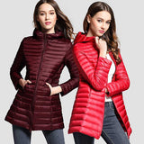Women Winter Coats Puffer Jacket Down Coat Fall/Winter Lightweight Down Jacket Women Hooded Fashionable Jacket