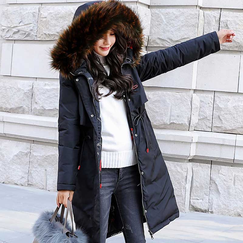 Women Winter Coats Down Cotton-Padded Coat for Women Mid-Length Winter Clothing Cotton-Padded Coat for Women