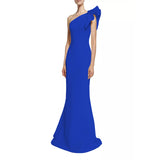 Formal Dresses & Gowns Dress Ruffle Sleeve Slim-Fit One-Shoulder Dress
