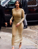 Olivia Wilde See through Dress Mesh Stretch Tight Sexy Dress