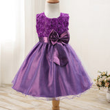 Toddler Girls Sequin Gown Dress Girls' Skirts Princess Dress with Corsage Color Net Dress Performance