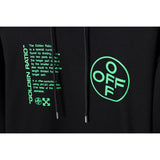 Spring and Autumn Pullover  Green Printing Casual plus Size Loose Sweater hoodie