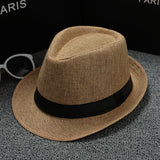 Mens Kentucky Derby Hats Solid-Colored Sun Hat Men's Sunhat