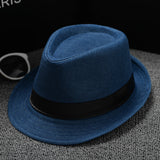 Mens Kentucky Derby Hats Solid-Colored Sun Hat Men's Sunhat