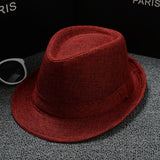 Mens Kentucky Derby Hats Solid-Colored Sun Hat Men's Sunhat