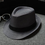 Mens Kentucky Derby Hats Solid-Colored Sun Hat Men's Sunhat