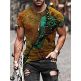 Tactics Style T Shirt for Men Large Men's Short-Sleeved T-shirt