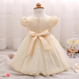 Toddler Girls Sequin Gown Dress Lace Children Shirt Summer Sleeveless Toddler Bright Beads Children's Dress