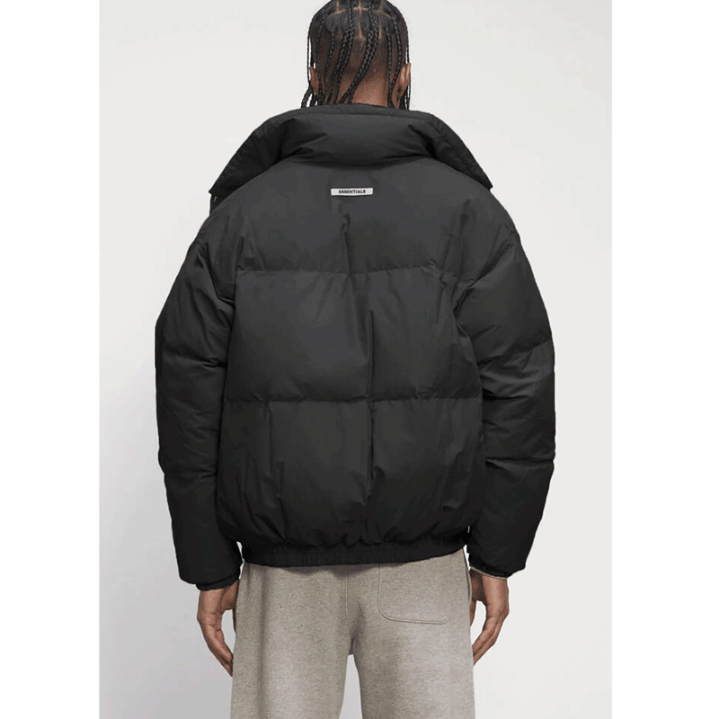 Fog Fear of God Essentials Coat Double-Line Reflective Cotton Jacket Avocado Green down Cotton Coat