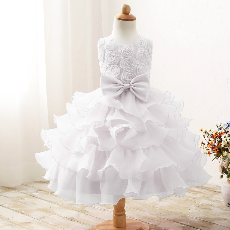First Communion Dress Vestidos De Primera Comunion Lace Ball Gown Girl Party Princess Pageant Gown Children's Full Dress