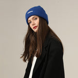 Toboggan Hat Woolen Cap Men and Women Fashion Autumn and Winter Beanie Hat