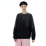 Preppy Aesthetic Sweatshirt Autumn Crew Neck Sweater Women's Long-Sleeved Top Men