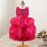 Toddler Girls Sequin Gown Dress Girls' Skirts Princess Dress with Corsage Color Net Dress Performance