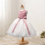 Toddler Girls Sequin Gown Dress Girls' Dress Inserted Beads Tulle Skirt Hundred Days Baby Baptism Dress