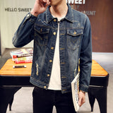 Paisley Denim Jacket Men's Jacket Spring and Autumn Loose
