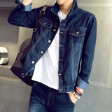 Paisley Denim Jacket Men's Jacket Spring and Autumn Loose