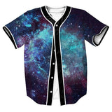Baggy Baseball Jersey Short Sleeve Printed Fashion Button Baseball Uniform