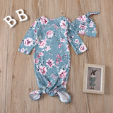 Knotted Baby Gown Baby Pajamas Spring and Autumn Anti-Kicking Blanket Sleeping Bag