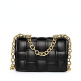 Sling Bags Autumn and Winter Chains Satchel Woven Shoulder Bag