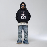 Rrr123 Hoodie Little Angel Hooded Sweater Loose Casual Hoodie