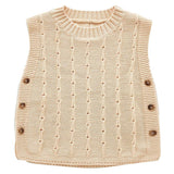 Autumn Tops Vest Knitted Sweater Small Waistcoat Children's Vest Autumn Outfits