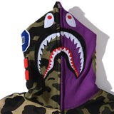 Bape Military Hoodie Fall Winter Men Camouflage Shark Sweater