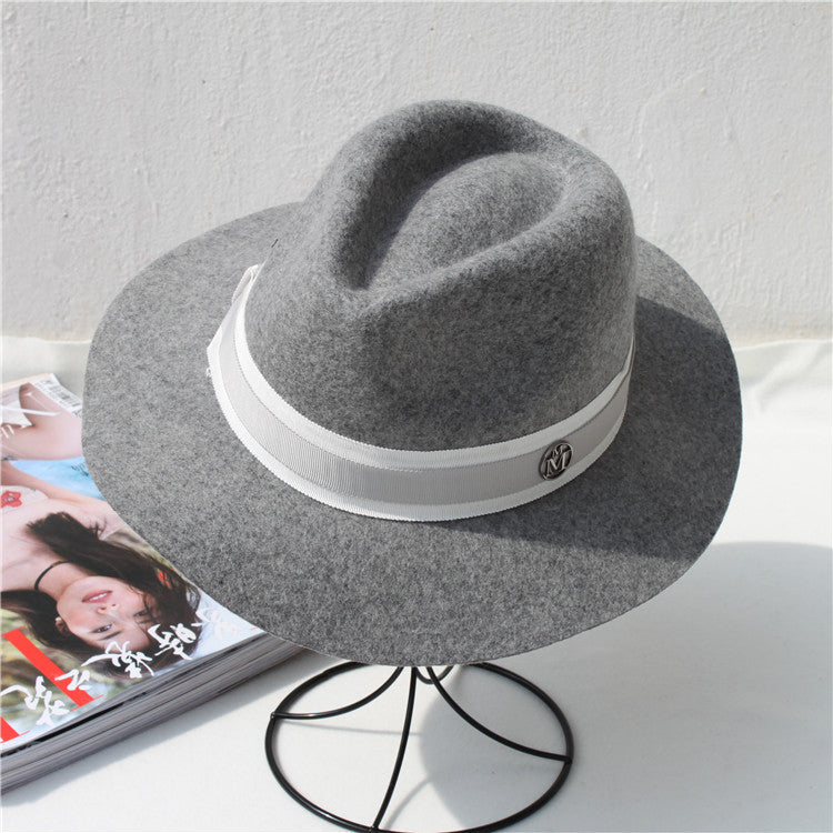 Fedora Golf Hats Autumn and Winter Hat Fashion Top Hat Wide Brim Top Hat Winter