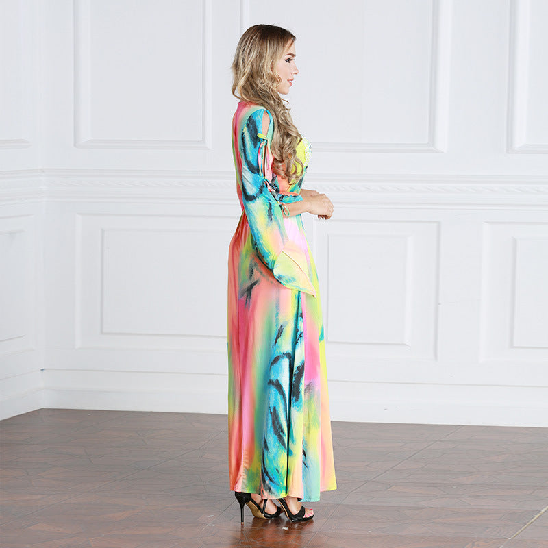 Muslim Women Stylish Kashibo Abaya Muslim Ladies Long Gown Islamic Clothing Jilbab Jalabiya Fashion Plus Size Dress