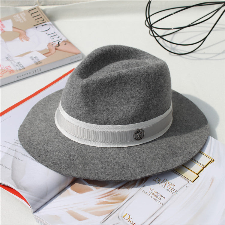Fedora Golf Hats Autumn and Winter Hat Fashion Top Hat Wide Brim Top Hat Winter