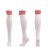 Winter Thick Knit Thigh High Socks Long Stockings Boot Three Bars Knee Socks Dance Stockings