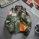 Varsity Bomber Jacket Autumn Motorcycle Clothing Coat Men and Women Couple Embroidered Baseball Uniform Pilot Jacket