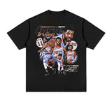 Kyrie Irving Shirt Vintage Kyrie Irving Printing Short T-shirt Loose Cotton Sports