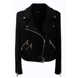 Leather Biker Coat Gothic Leather Jacket Women Pu Jackets Slim Fit Short Jacket Fashion