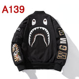 Ape Varsity Jacket Embroidered Air Force Pilot Jacket Men's Spring and Autumn