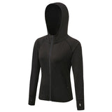 BBL Jacket Women's Autumn and Winter Exercise Coat Training Running Color Matching Zipper Hoodie
