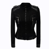 Leather Biker Coat God Leather Jacket Women Pu Jackets Slim Fit Short Coat Fashion