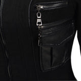 Leather Biker Coat God Leather Jacket Women Pu Jackets Slim Fit Short Coat Fashion