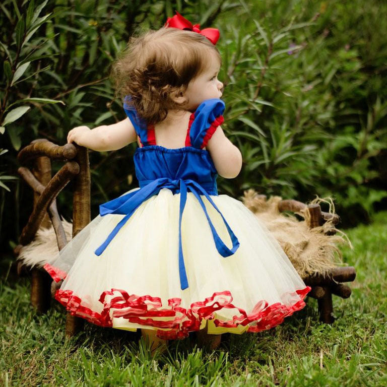 Halloween Frozen Dress Toddler Christmas Children Shirt Snowyprincess Dress Dress Mesh Dress