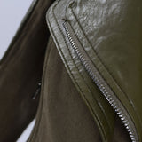 Leather Biker Coat Golden Leather Jacket Women Pu Jackets Leather Slim Short Motorcycle Jacket
