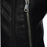 Leather Biker Coat God Leather Jacket Women Pu Jackets Punk Rivet Short Motorcycle