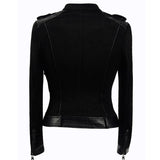 Leather Biker Coat God Leather Jacket Women Pu Jackets Slim Fit Short Coat Fashion