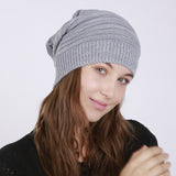Women Winter Hats Autumn and Winter Sleeve Cap Men's and Women's Knitted Wool