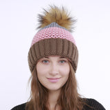 Women Winter Hats Autumn and Winter Knitted Wool Hat Warm Ladies
