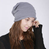 Women Winter Hats Knitted Wool Hat Solid Color Hat Autumn and Winter