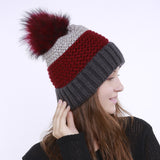Women Winter Hats Autumn and Winter Knitted Wool Hat Warm Ladies