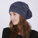 Women Winter Hats Autumn and Winter Sleeve Cap Men's and Women's Knitted Wool