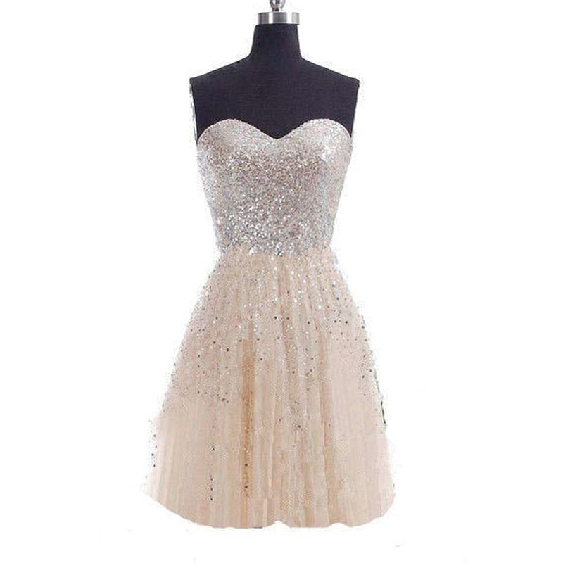 Formal Dresses & Gowns Dress Chiffon Sleeveless Tube Top Dress Bridesmaid Dress Midi Dress