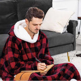 Hoodies Blankets Lazy Blanket Hooded Jacket Flannel