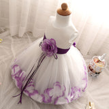 Toddler Girls Sequin Gown Dress Girls' Wedding Dress Summer Sleeveless Petals Children Shirt Children's Costume